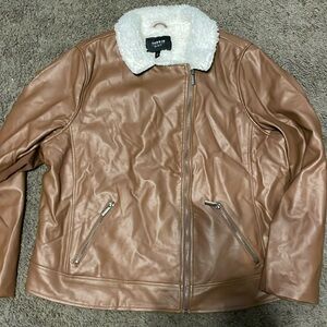 Torrid moto jacket sherpa lined